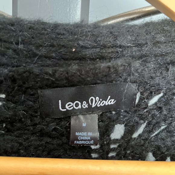 ANTHROPOLOGIE Black Cardigan Size Medium - Picture 5 of 9